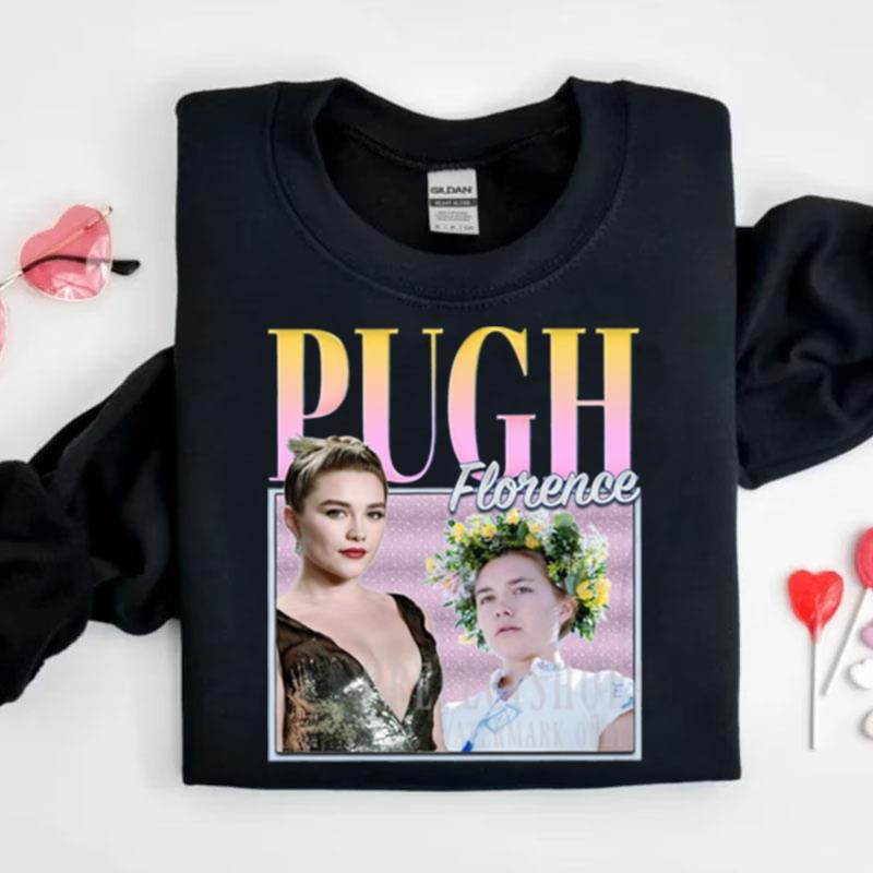 Florence Pugh Actor Retro Style Shirts