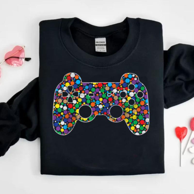 Funny Colourful Polka Dot Video Game International Dot Day Shirts