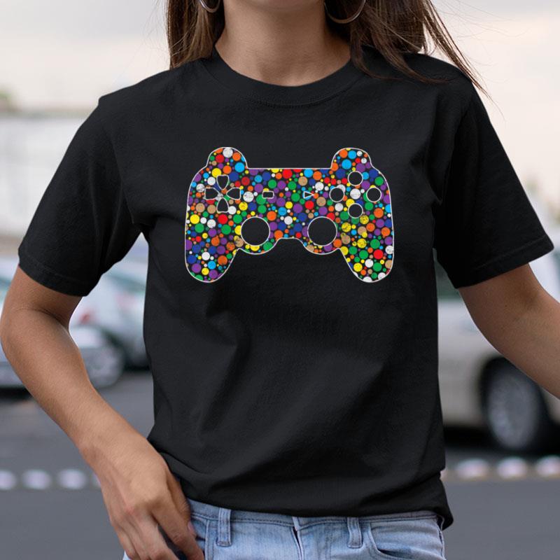 Funny Colourful Polka Dot Video Game International Dot Day Shirts