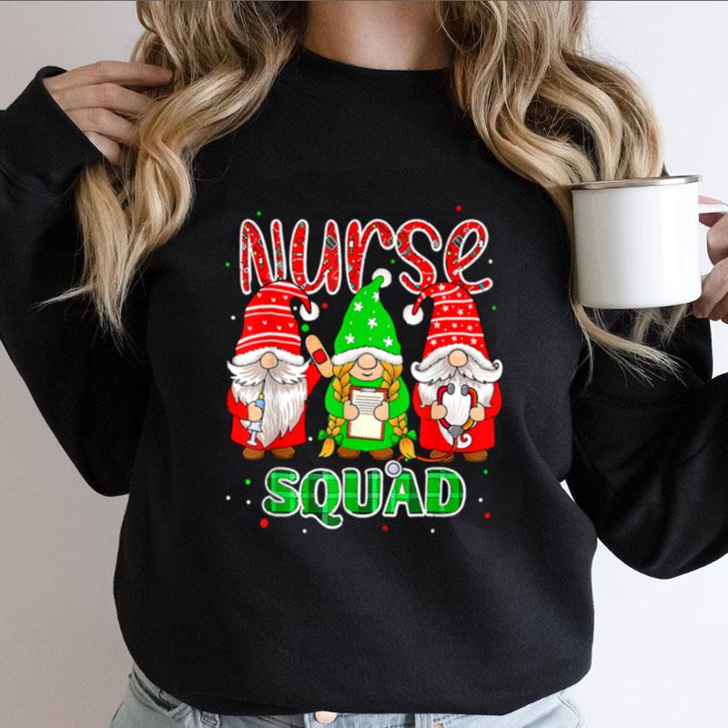 Gnomies Nurse Squad Christmas Gnome Women Shirts