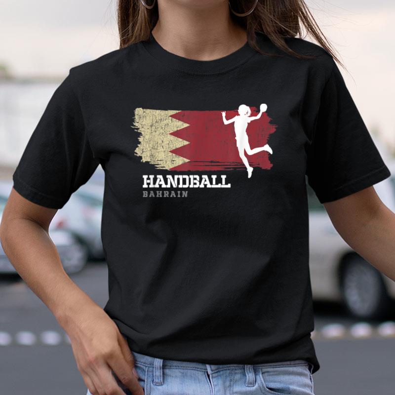 Handball Player Bahrain Flag Sports Womens Handball Shirts