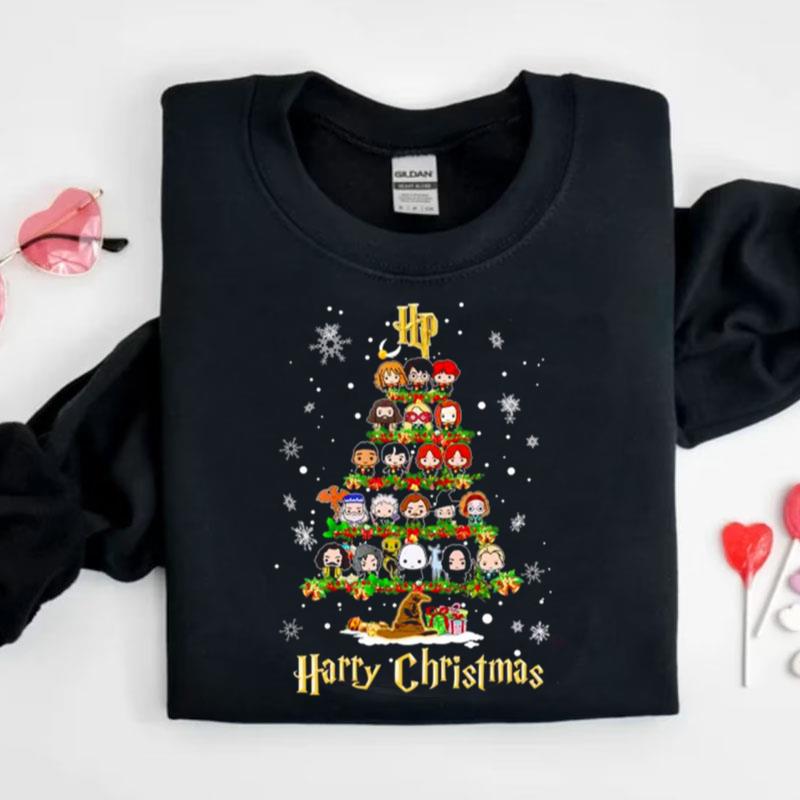 Harry Potter Characters Chibi Harry Christmas Tree Shirts