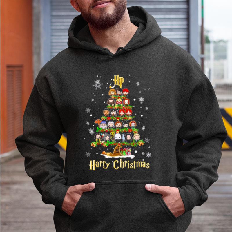 Harry Potter Characters Chibi Harry Christmas Tree Shirts
