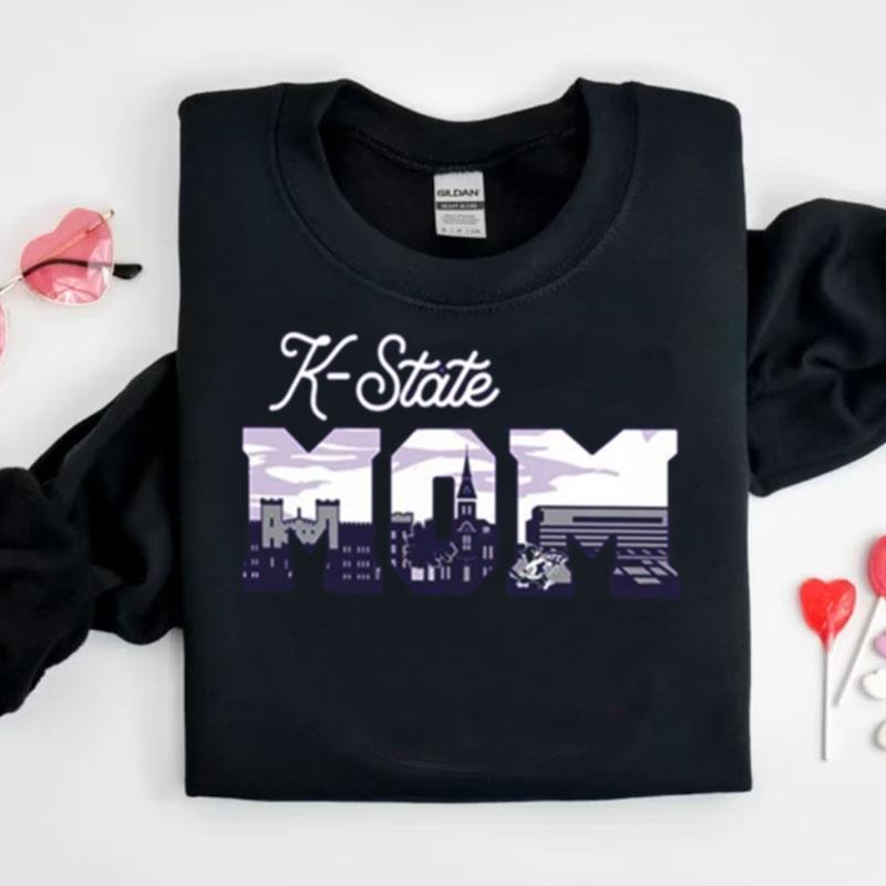 K State Wildcats Women's White Campus Mom Mother's Day Shirts