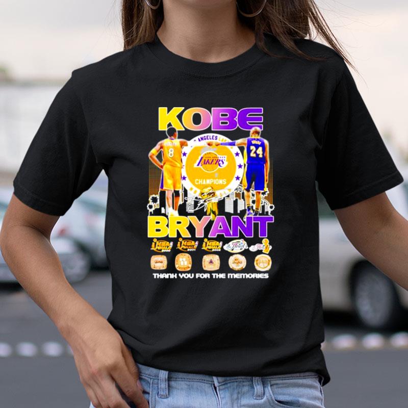 Kobe Bryant Los Angeles Lakers Nba Final Thank You For The Memories Signature Shirts