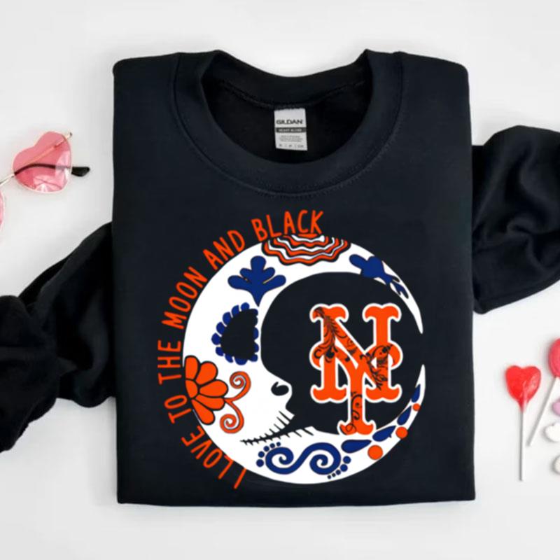 New York Mets I Love To The Moon And Black Shirts