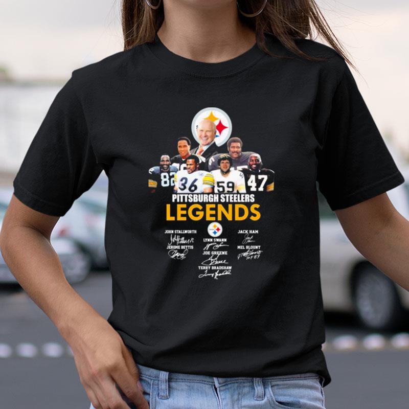 Pittsburgh Steelers Legends Team Signatures Shirts