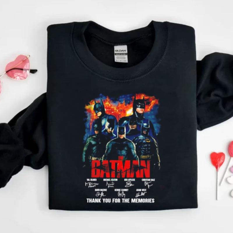 The Batman Thank You For The Memories Signatures Shirts