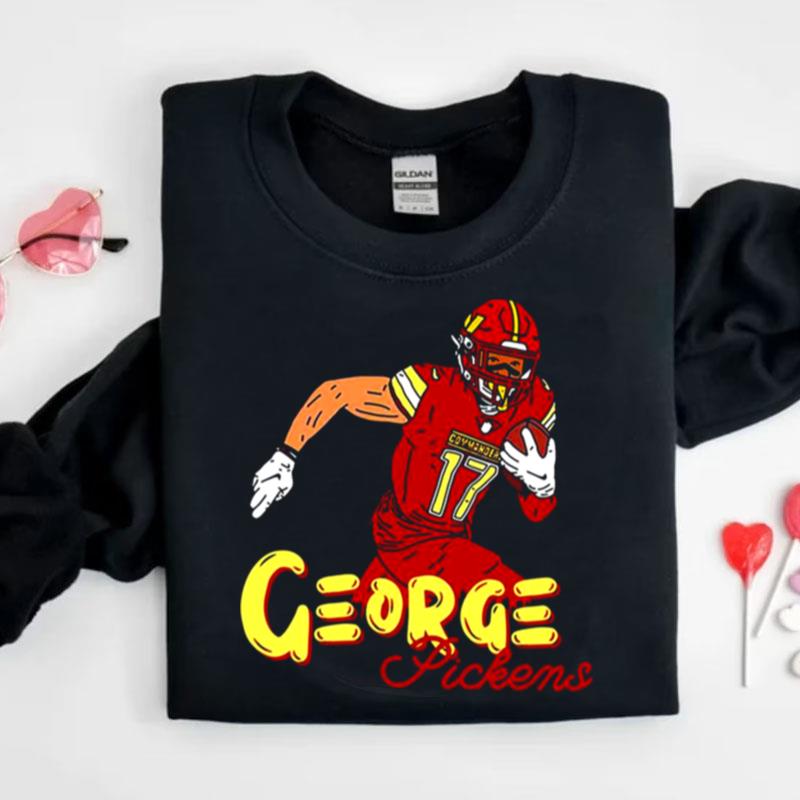 Urup Red Animated Design George Pickens Football Shirts