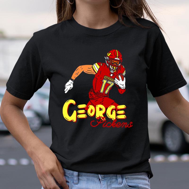 Urup Red Animated Design George Pickens Football Shirts
