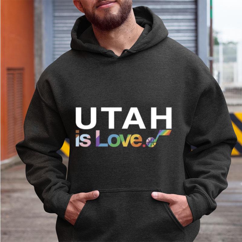 Utah Jazz Is Love Pride Shirts