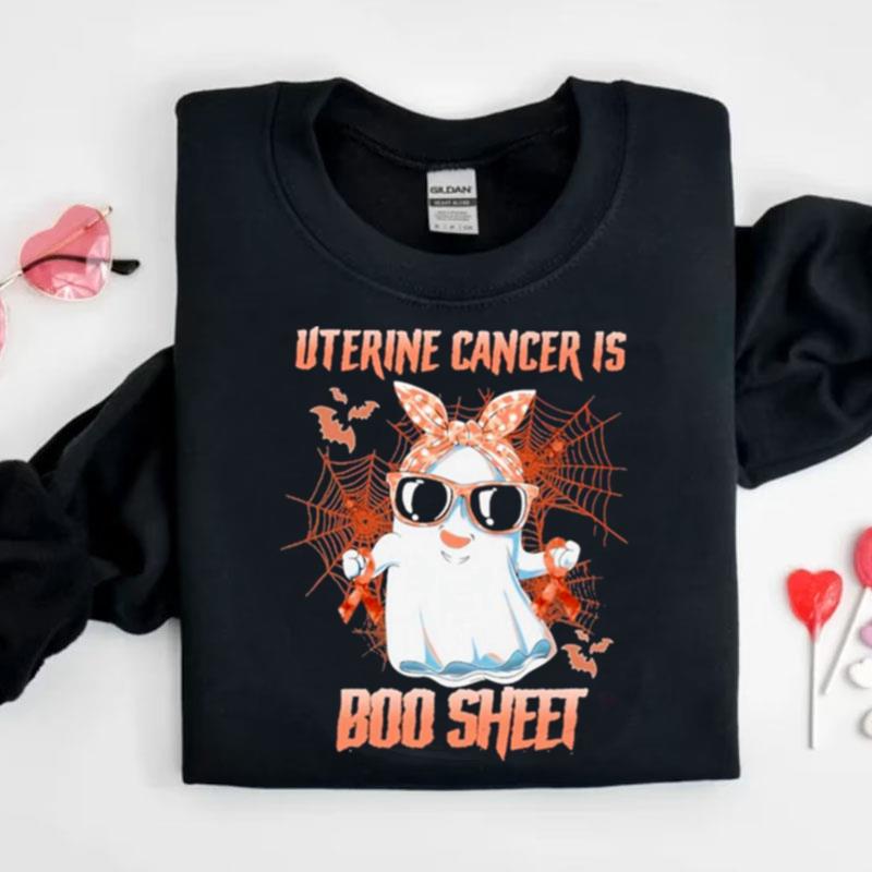 Uterine Cancer Is Boo Sheet Happy Halloween Shirts