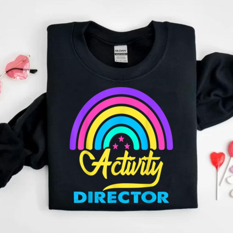 Vintage Activity Director Teacher Rainbow Professionals Shirts