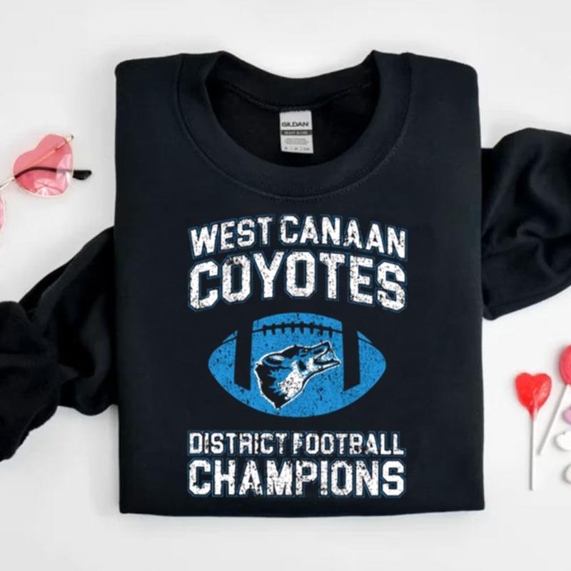 West Canaan Coyotes Football Champions Varsity Blues Shirts