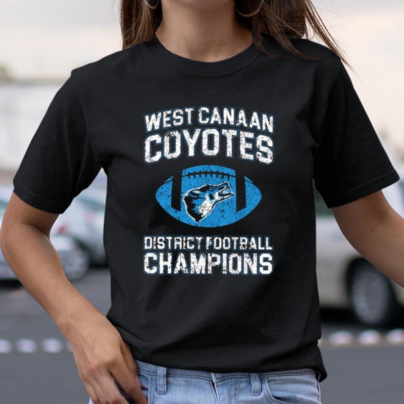 West Canaan Coyotes Football Champions Varsity Blues Shirts