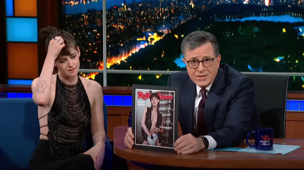 Stephen Colbert Defies CBS Request, Discusses Kristen Stewart's Controversial Rolling Stone Cover