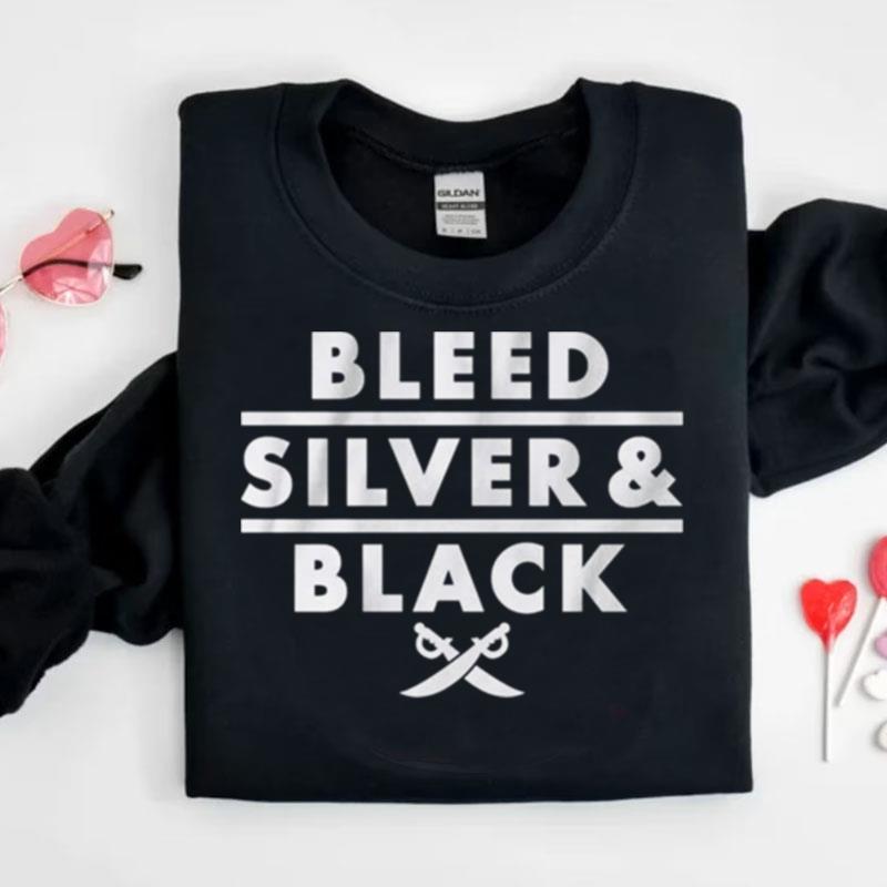 Bleed Silver And Black Las Vegas Raiders Shirts