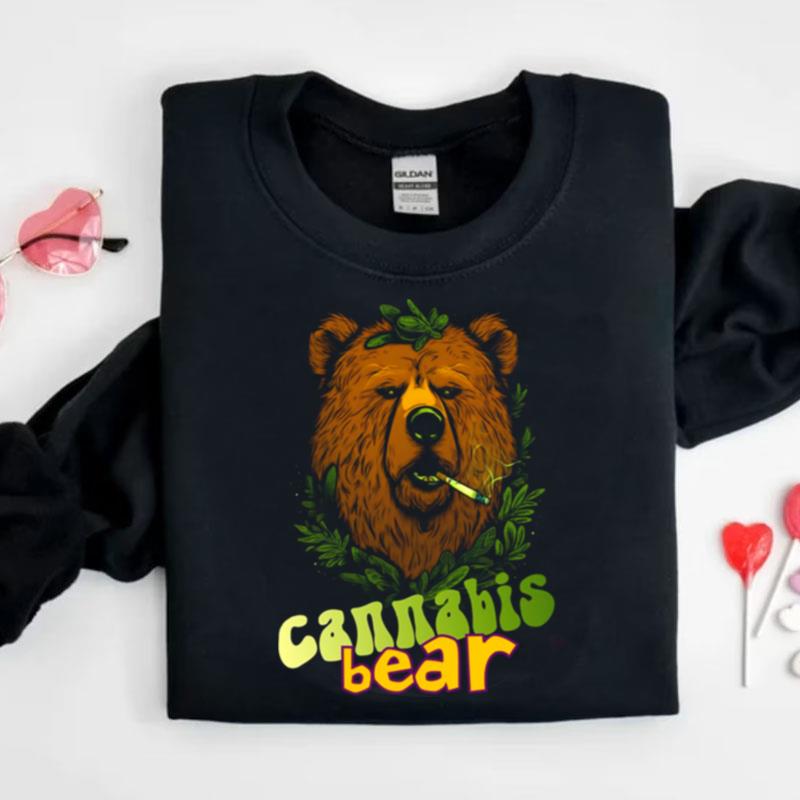 Cannabis Bear Brown Bear Smoking Shirts