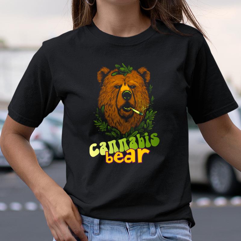 Cannabis Bear Brown Bear Smoking Shirts