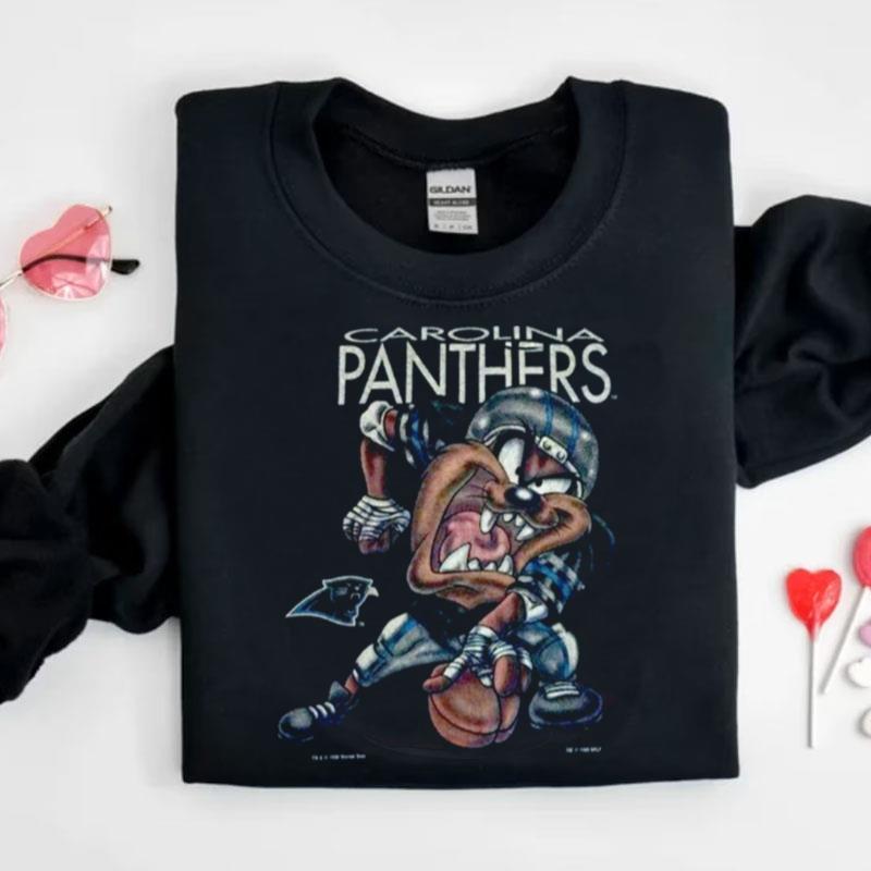 Carolina Panthers Looney Tunes Tasmanian Devil Vintage Style Shirts