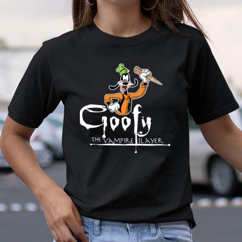 Cartoon Goofy The Vampire Slayer Disney Shirts