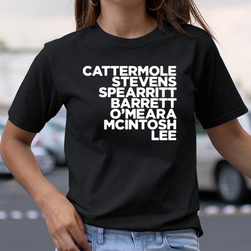 Cattermole Stevens Spearritt Barrett O Meara Mcintosh Lee Shirts