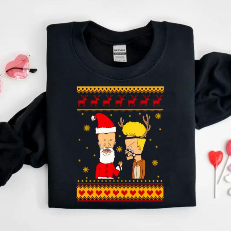 Christmas Pattern Design Beavis And Butthead Shirts