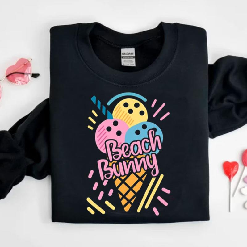 Colored Design Beach Bunny Ice Cream Shirts