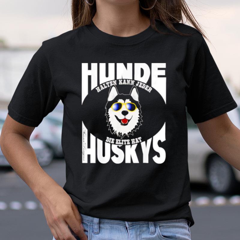 Cool Husky With Sunglasses Sleigh Dog Nordic Elite Shirts