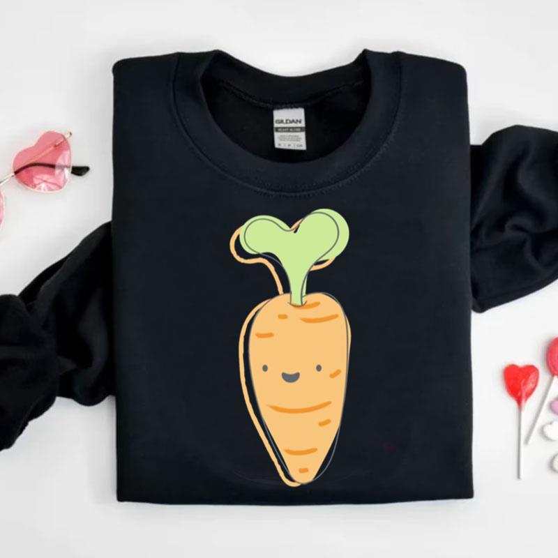 Cute Carrot Pattern Vegetable Shirts