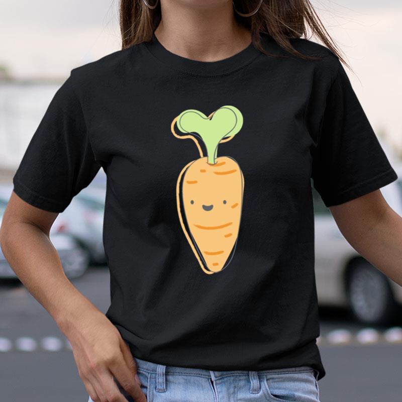 Cute Carrot Pattern Vegetable Shirts