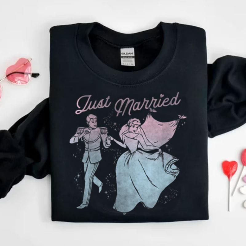 Disney Cinderella Prince & Princess Just Married Shirts