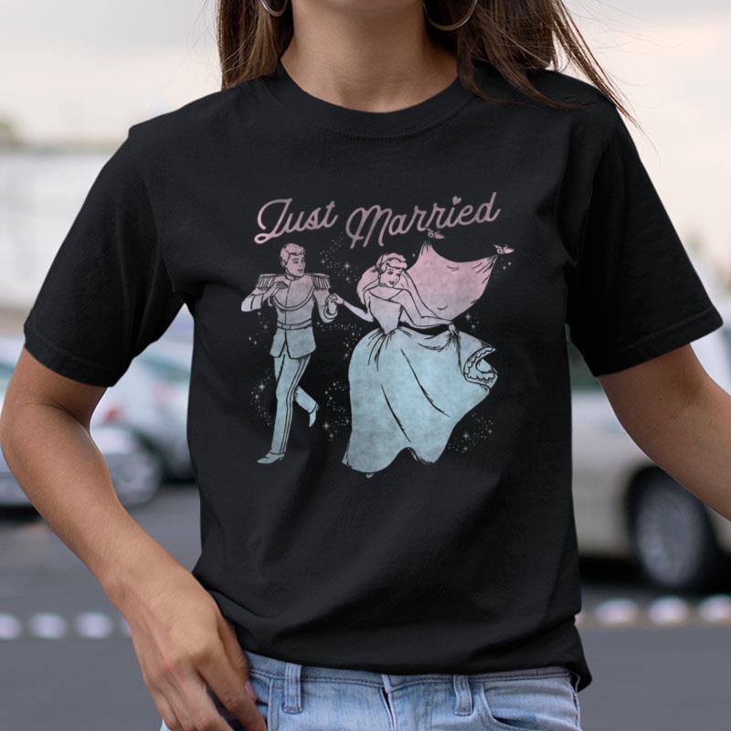 Disney Cinderella Prince & Princess Just Married Shirts