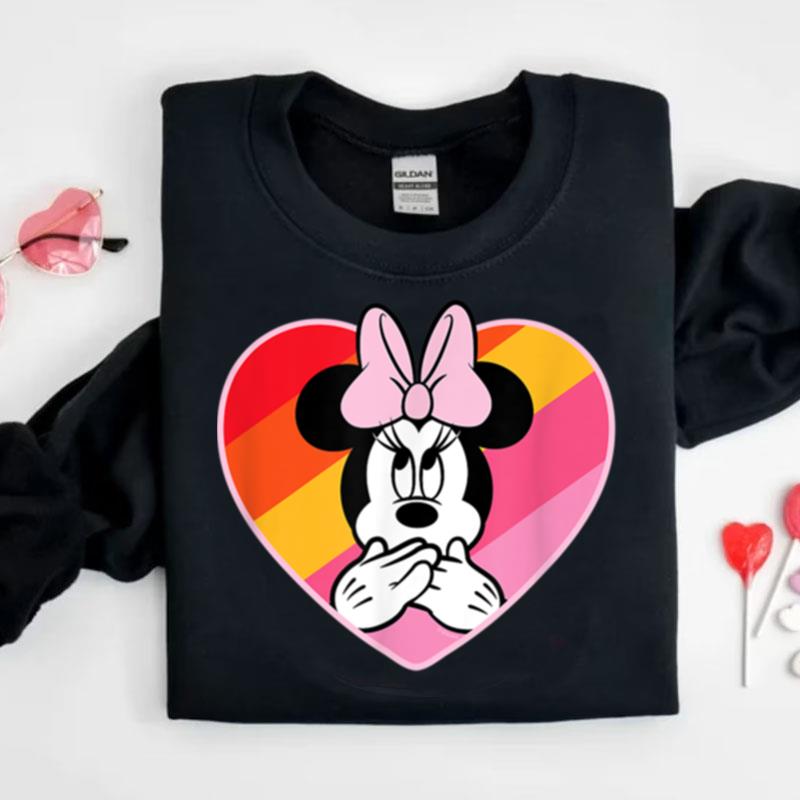 Disney Minnie Mouse Oops Rainbow Heart Shirts