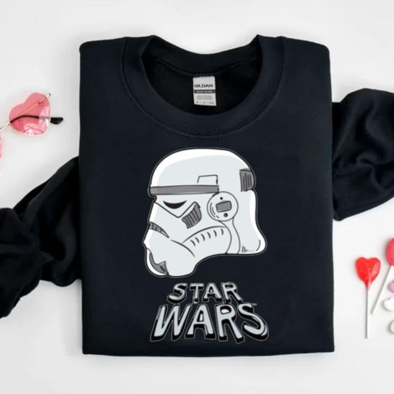 Doodle Sketch Stormtrooper Helme Shirts