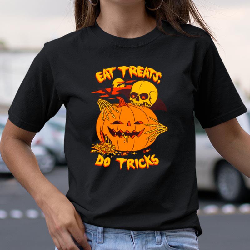 Eat Treats Do Tricks Funny Design For Halloween Shirts