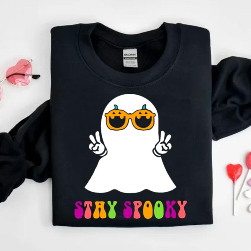 Ghost Stay Spooky Halloween Season Groovy Shirts