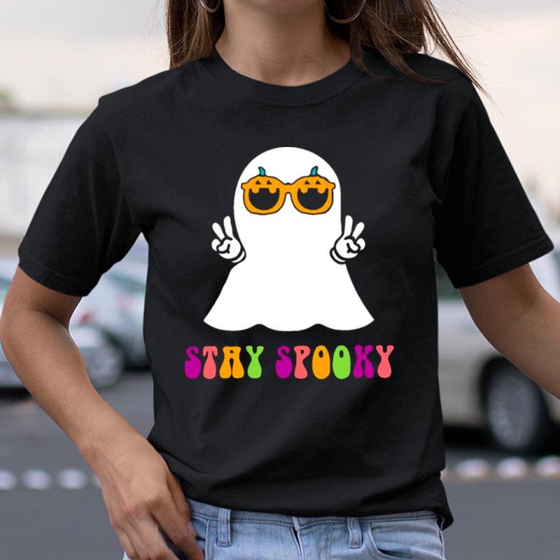 Ghost Stay Spooky Halloween Season Groovy Shirts