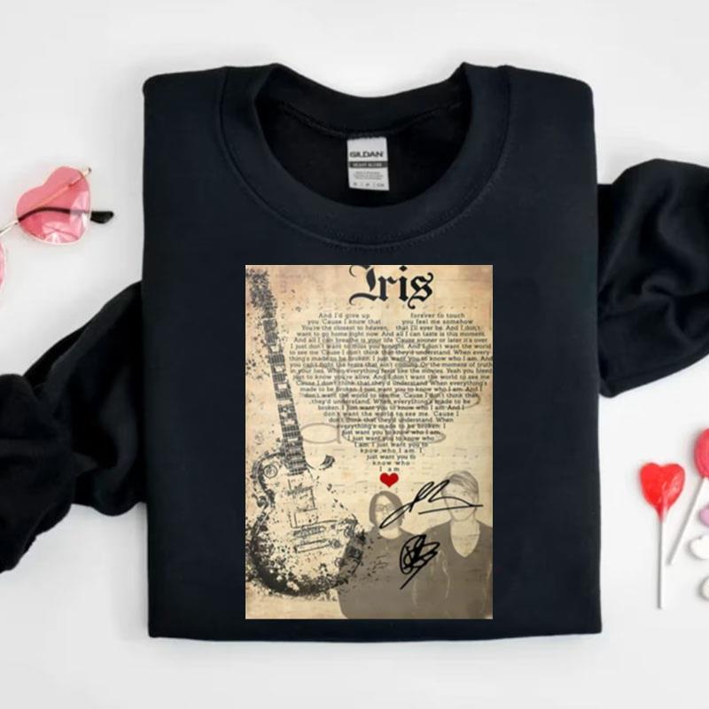 Graphic Iris Lyric Goo Goo Dolls Shirts