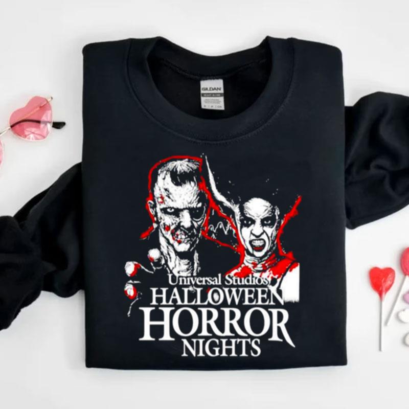 Halloween Horror Nights Frankenstein And Bride Of Frankenstein Shirts