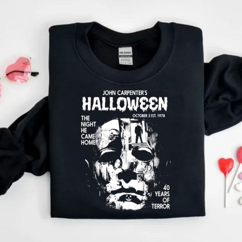 Horror Movie Michael Myers Halloween 40 Years Of Terror Shirts