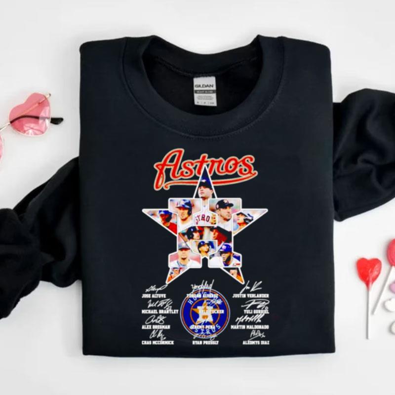 Houston Astros Star Players Signatures Shirts