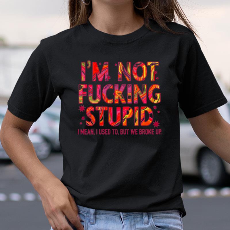 I'm Not Fucking Stupid I Mean I Used To But We Broke Up Shirts