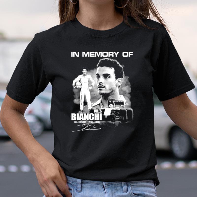 In Memory Of Jules Bianchi 1989 2015 Signature Shirts