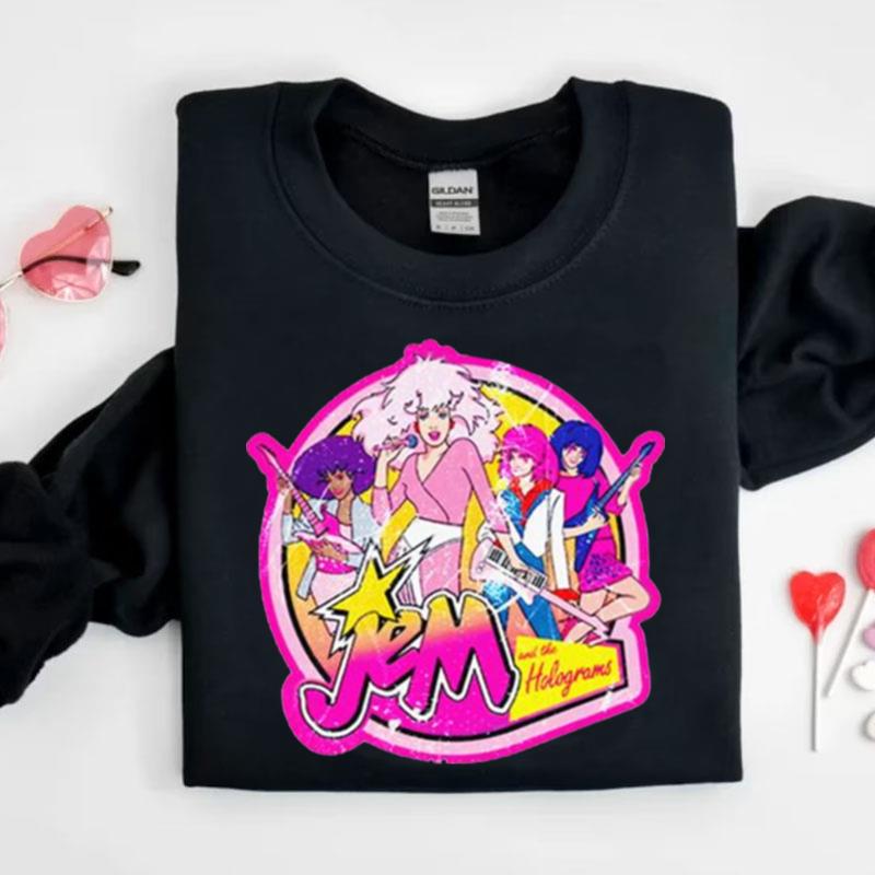 Jem And The Holograms Tour Distressed Shirts