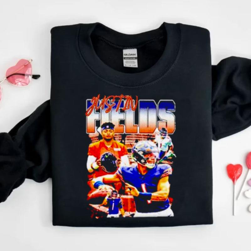 Justin Fields Picture Collage Shirts