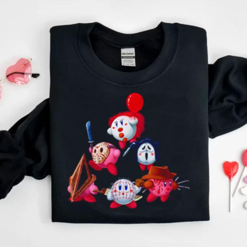 Kirby Horror Characters Movie Killers Shirts