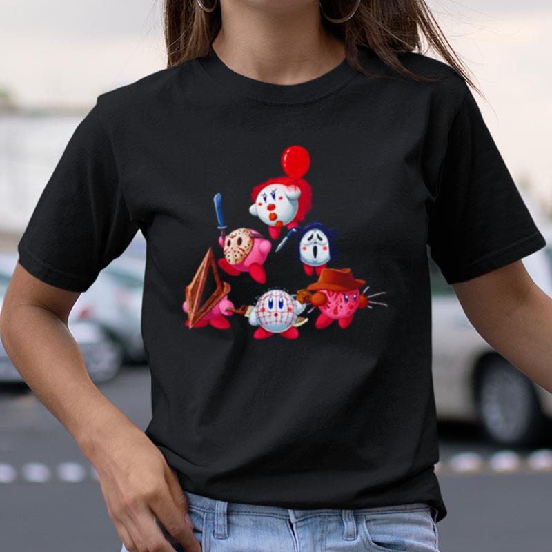 Kirby Horror Characters Movie Killers Shirts