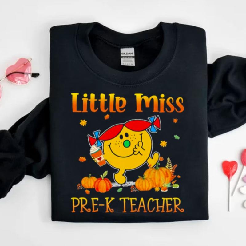 Little Miss Pre K Teacher Thanksgiving Shirts