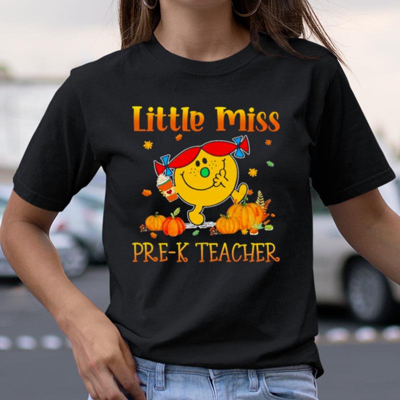 Little Miss Pre K Teacher Thanksgiving Shirts
